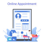 hepatologist online service or platform. doctor make liver examination