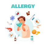 allergy concept illustration